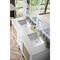 James Martin Vanities Addison 60in Double Vanity, Glossy White w/ 3 CM Eternal Jasmine Pearl Quartz Top E444-V60D-GW-3EJP - alternate 3